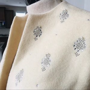 Vintage Open Embellished Wool Jacket